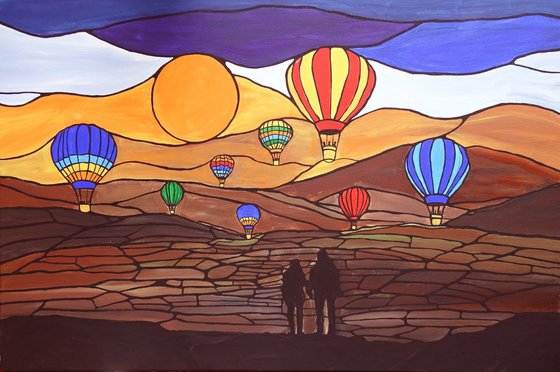 Hot air balloons