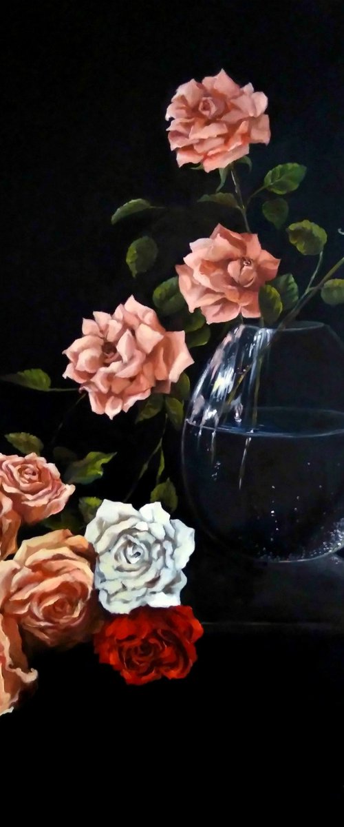 Roses- still life by Anna Rita Angiolelli