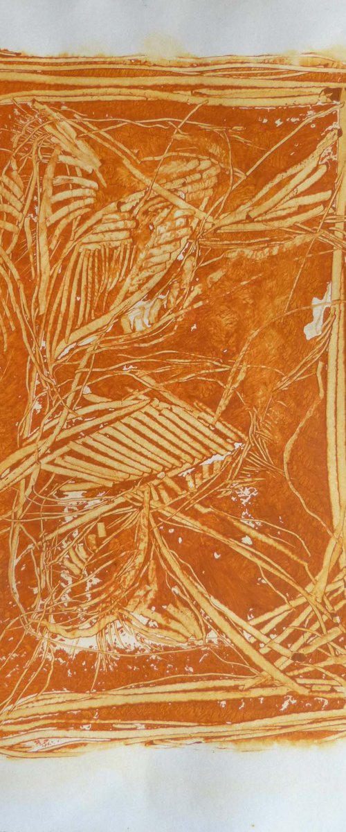 The Orange Abstract, 29x41 cm - ESA6 by Frederic Belaubre