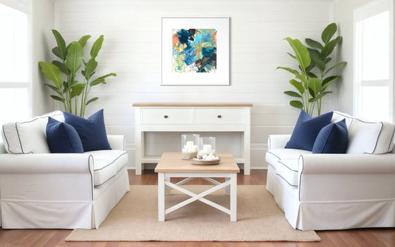 Turquoise Waters on Blue Horizon