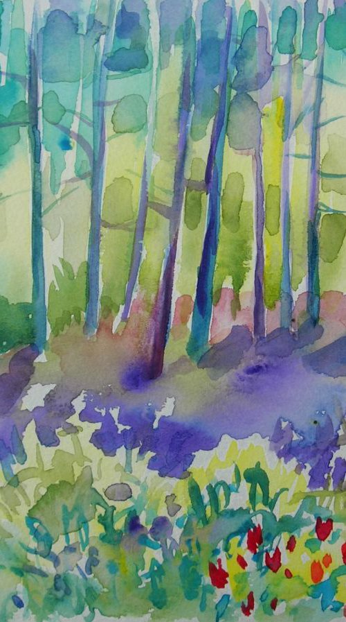 Into the woods - watercolours by Maja Grecic