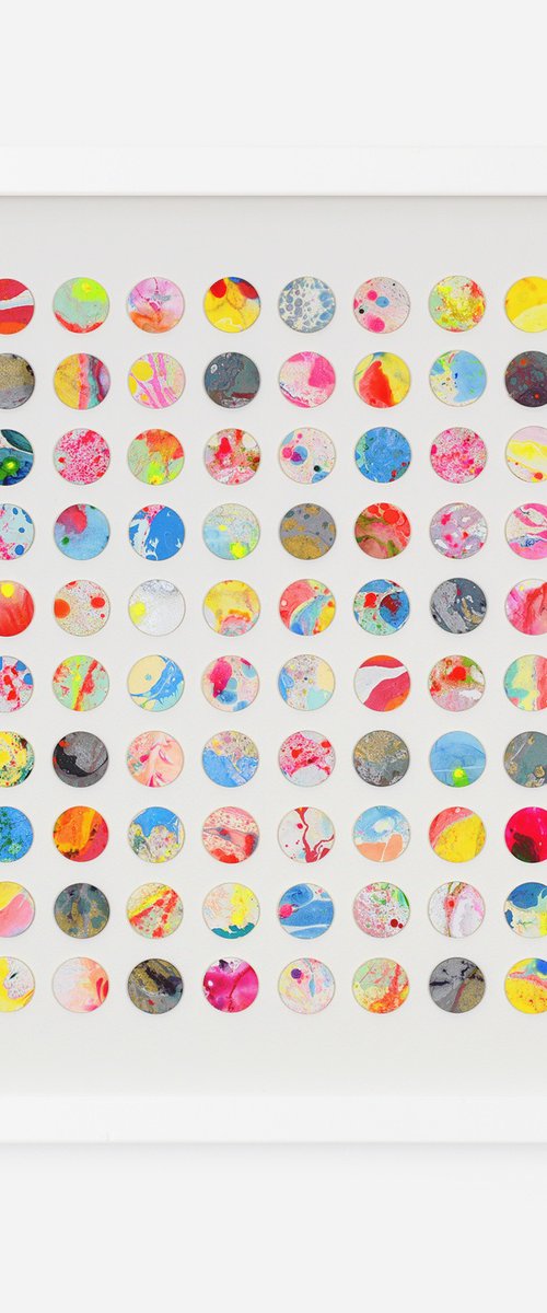 100 Marbled Dots by Amelia Coward