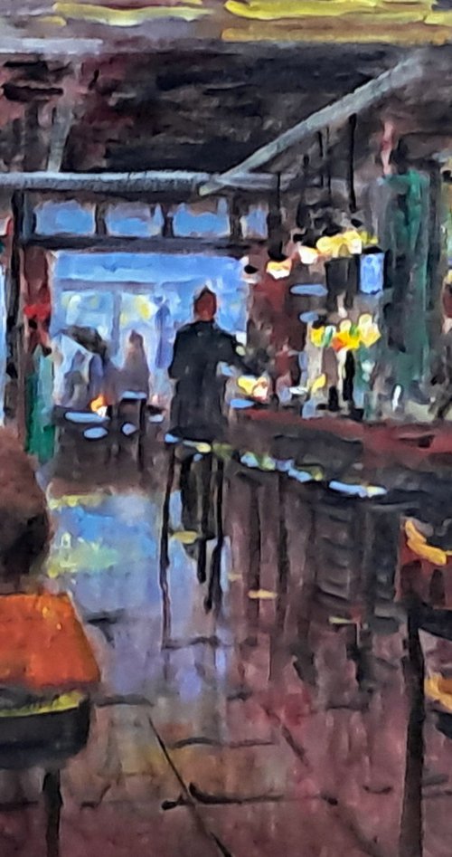 Lonely drinkers by Dimitris Voyiazoglou