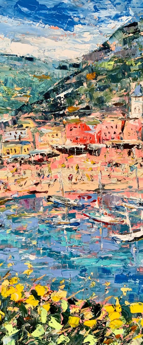 Portofino, italian Riviera coast by Vilma Gataveckienė