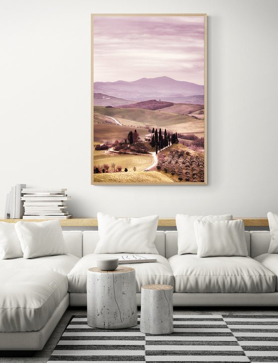 A tuscan homestead before the sunset