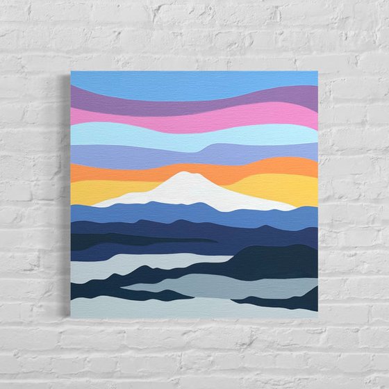 Mount Hood Cloud Inversion