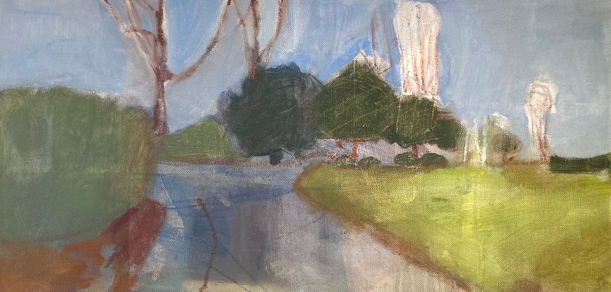 The Path Opens Out By Kate Strupinski, 24 X 12, Artwork For Sale On Artfinder