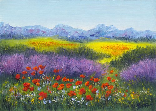 Wildflowers field by Ludmilla Ukrow