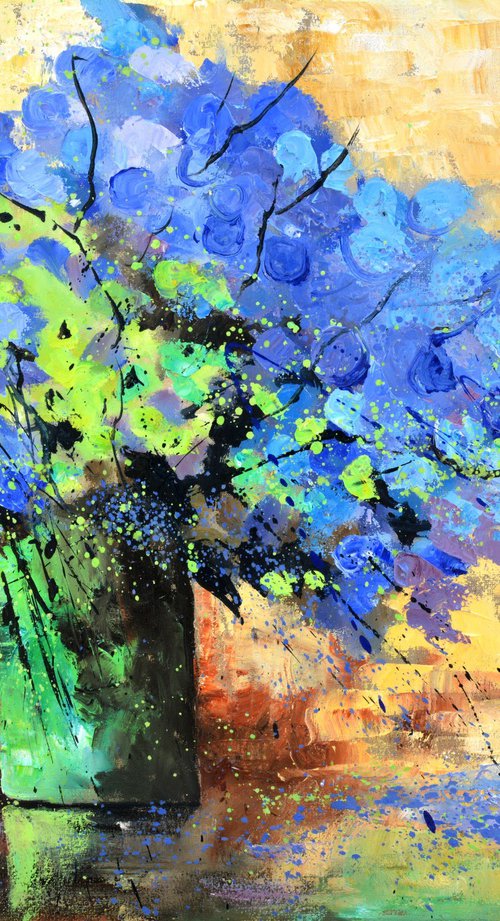 Blue still life -6523 by Pol Henry Ledent