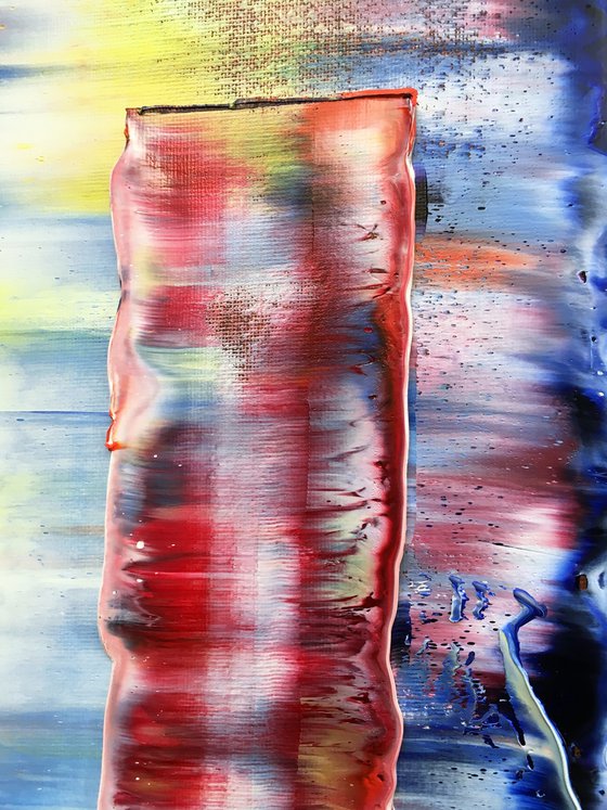 "Shutters" - SPECIAL PRICE - Original Highly Textured PMS Abstract Oil Painting On Canvas - 16" x 20"