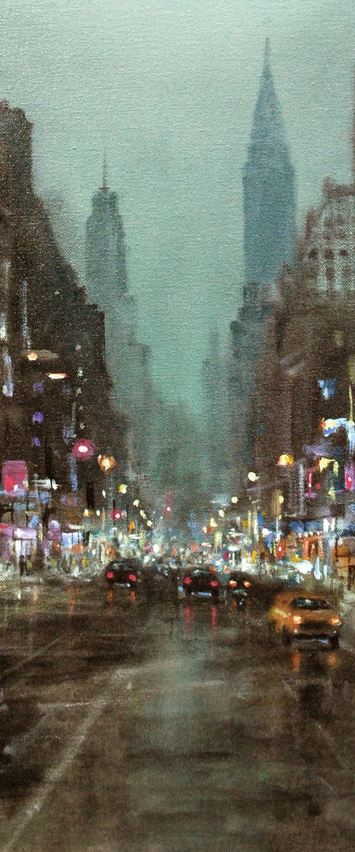New York city Lights 4, 20x16 in by Vishalandra Dakur