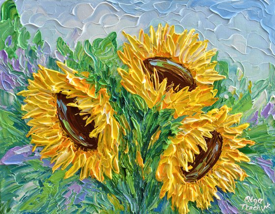 Three Sunflowers