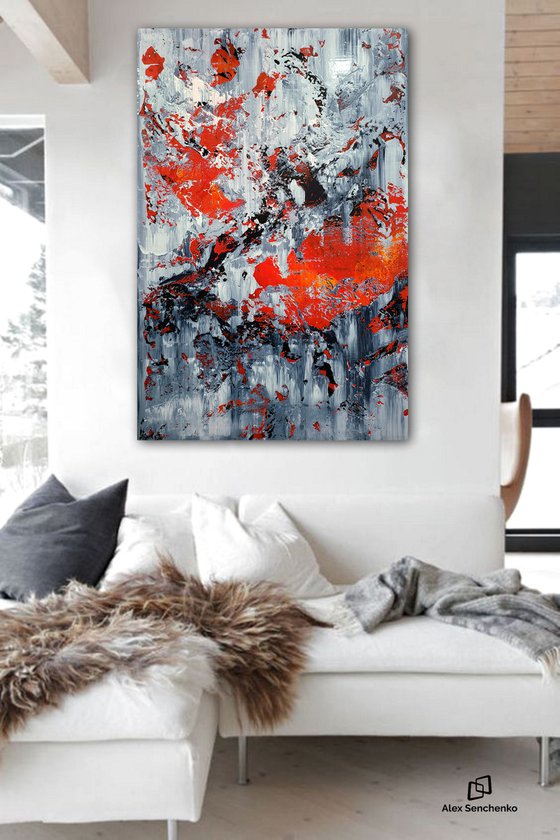 150x100cm. / extra large painting / Abstract 22102