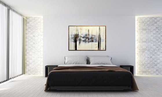Cold Elegance  - Abstract Art - Acrylic Painting - Canvas Art - Framed Painting - Abstract Painting - Industrial Art