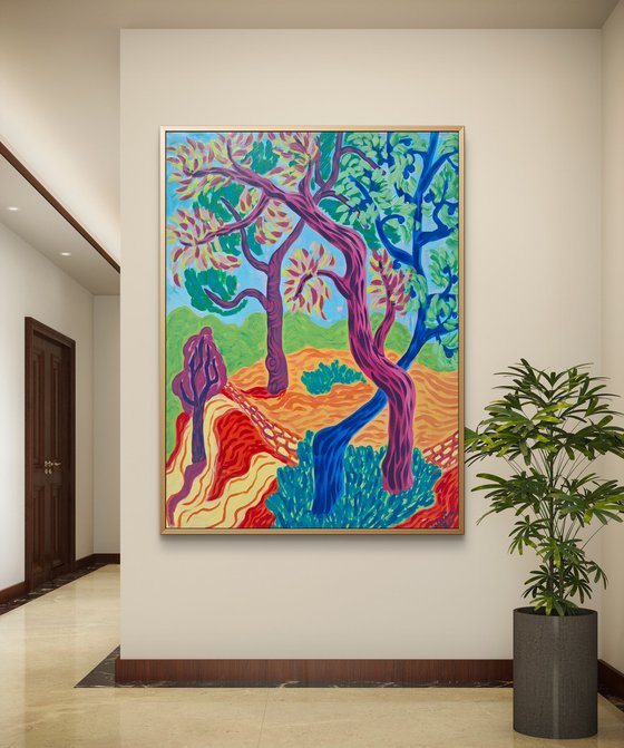 The Radiant Warmth of the Mediterranean Pines