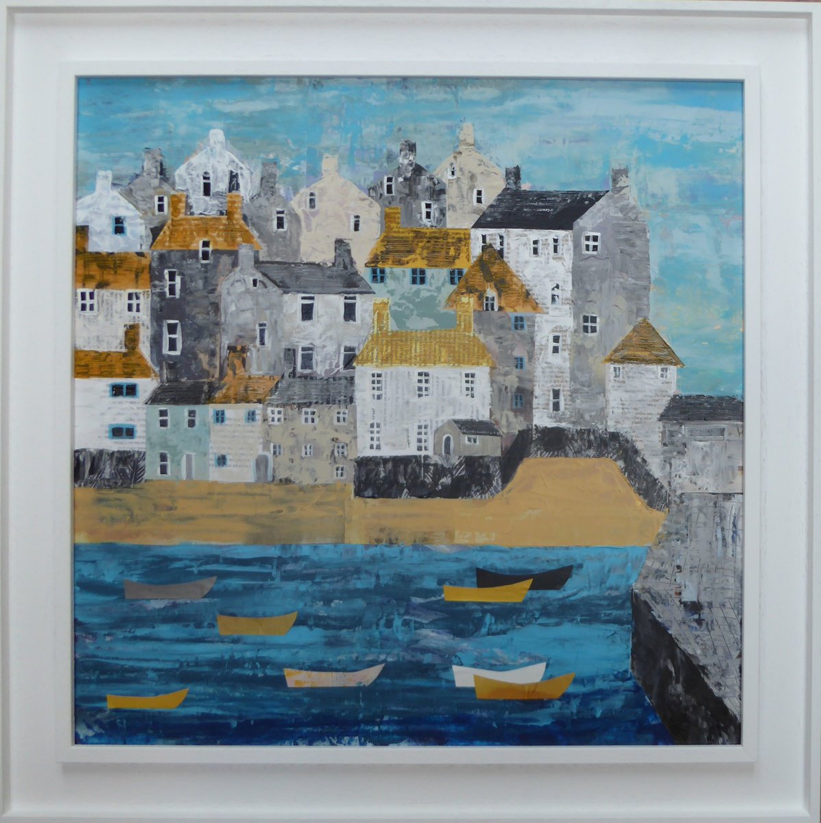 Painting , St Ives By Elaine Allender, 24 X 24, Artwork For Sale On Artfinder