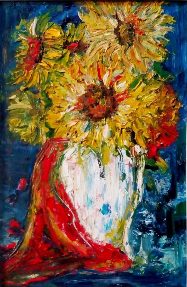 Sunflowers.. by Snezana Djordjevic
