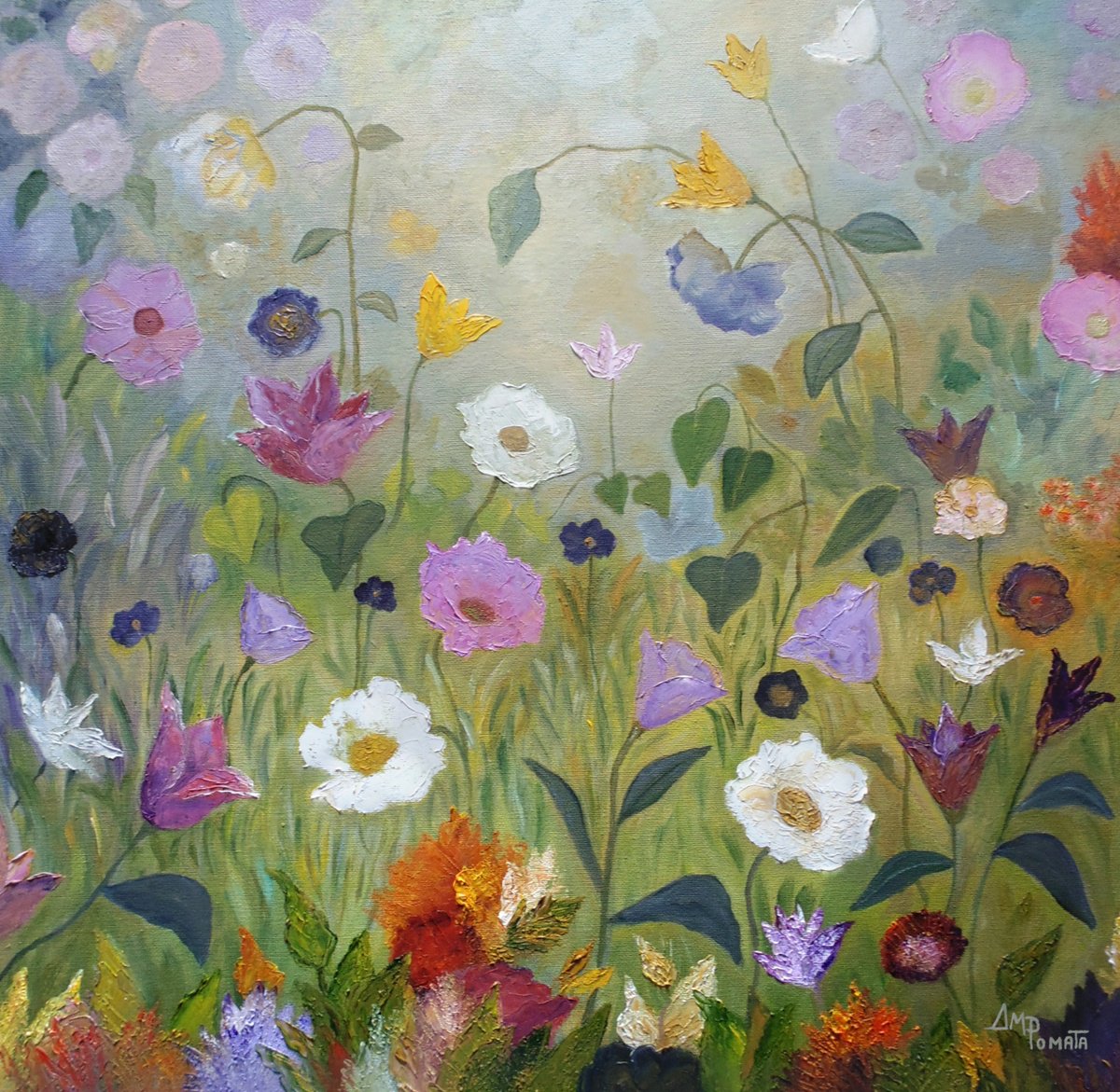 Eager Spring By Angeles M. Pomata, 20 X 20, Artwork For Sale On Artfinder
