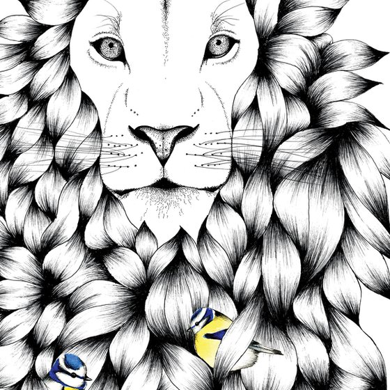 King of The Jungle - Lion print