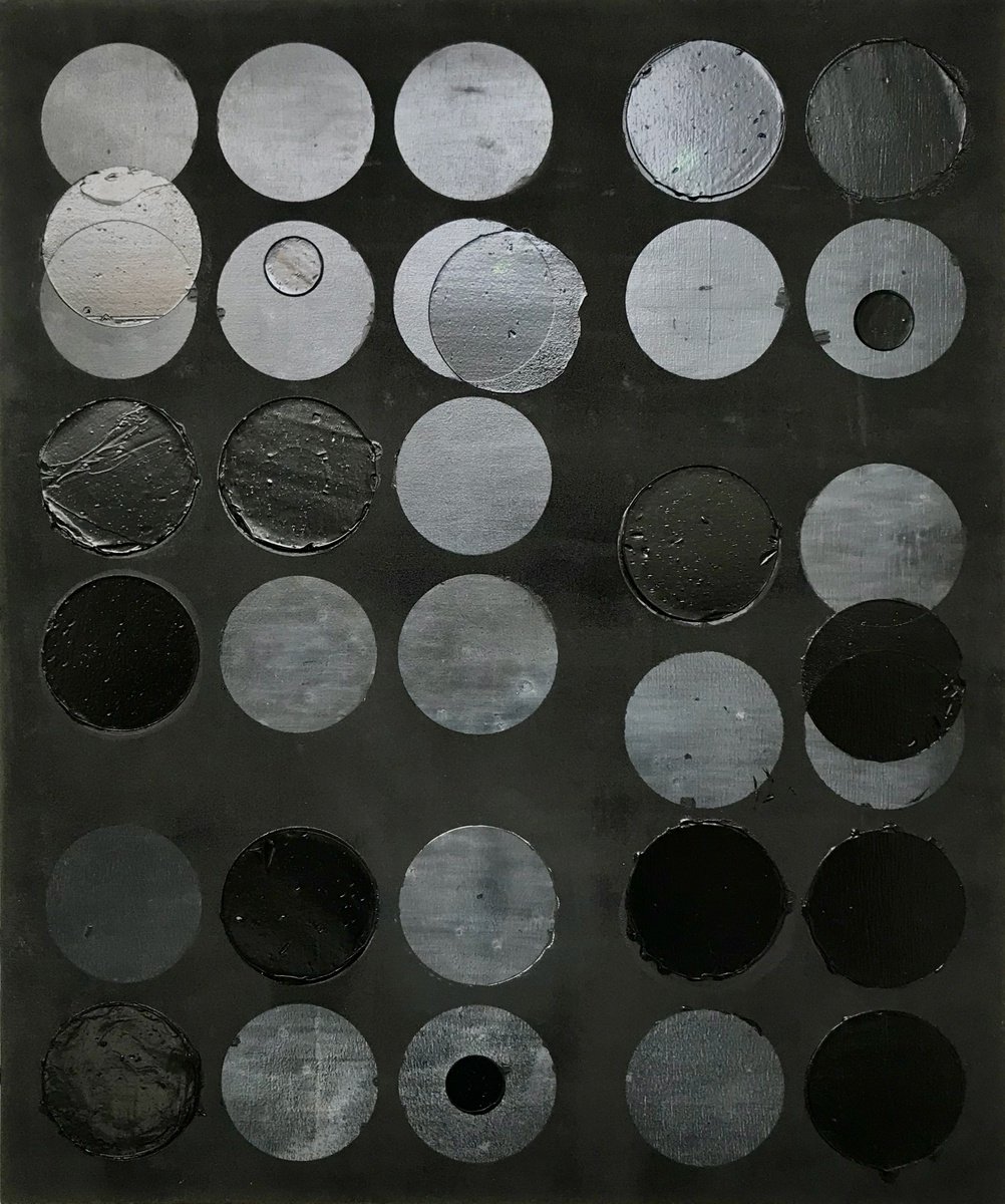 Abstract Acrylic Painting By Andrew Hardy, 20 X 24, Untitled, 2019, Original Artwork