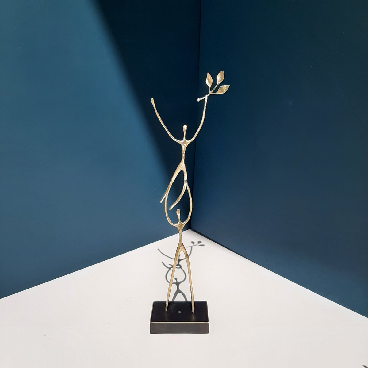 Impressionistic Portrait Bronze Sculpture By Anna Andreadi, 4 X 12, Good Job!, Original Artwork