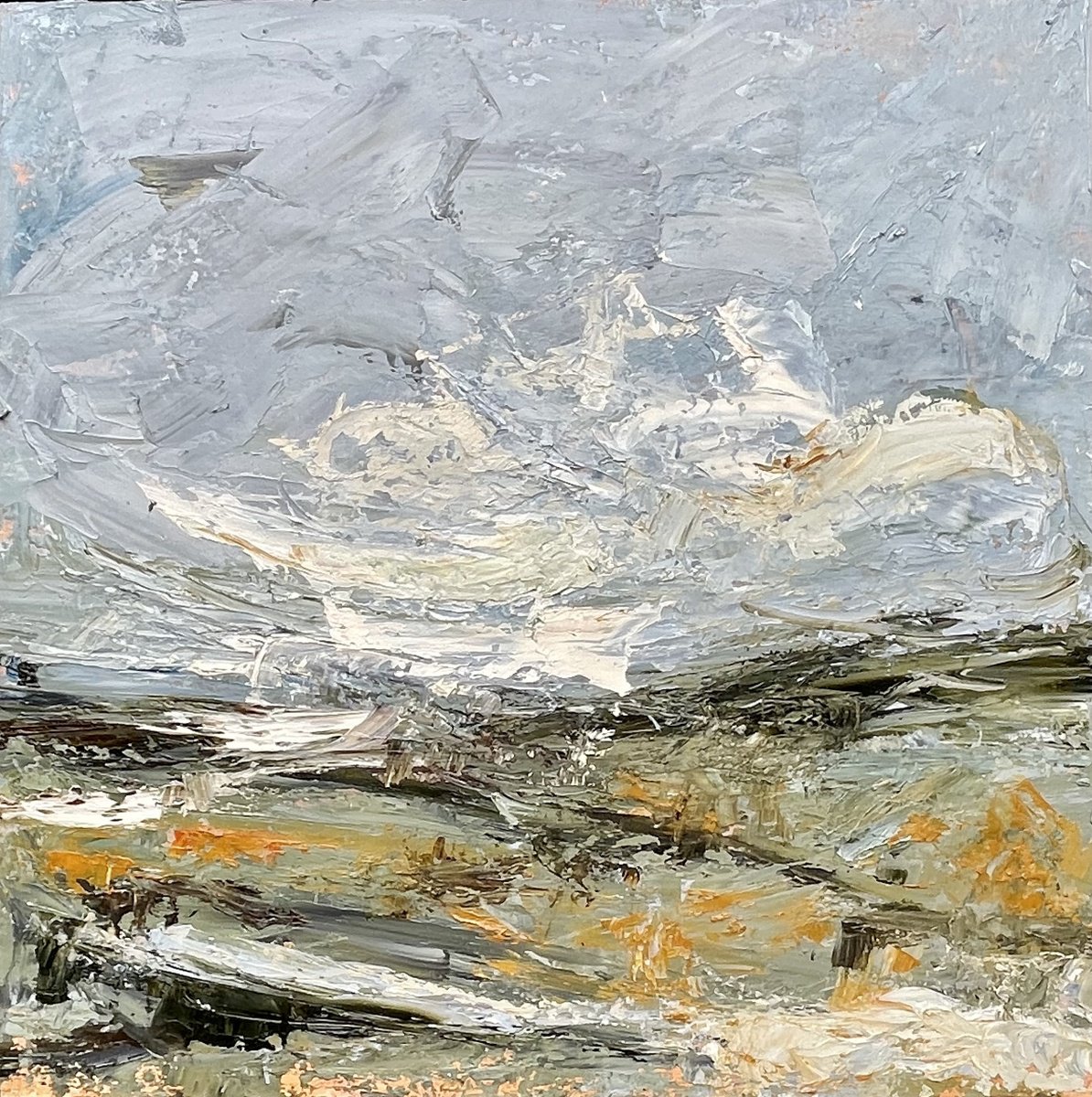 Expressive Oil Painting , Storm Amy By Sherry Edmondson, 22 X 22, Artwork For Sale On Artfinder