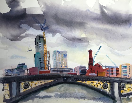 Dark Cloud over Battersea Bridge
