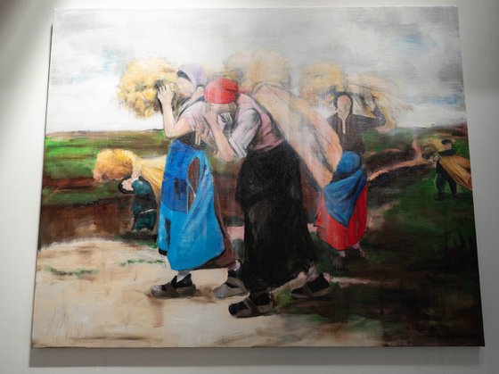 The Gleaners" after Millet