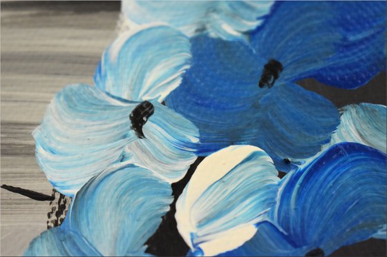 Elegance  - Abstract- Painting- Acrylic Art- Canvas Art- Wall Art- Oversized - Flower Painting