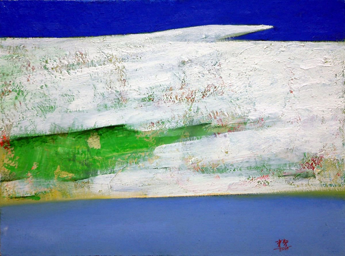 Landscape Oil Painting By Zhi Li, 12 X 16", Landscape 14, Original Artwork