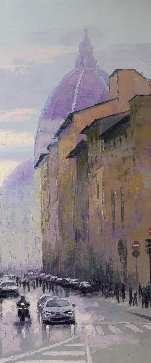 Pioggia a Firenze, Plein Air by REVAZ TCHEISHVILI