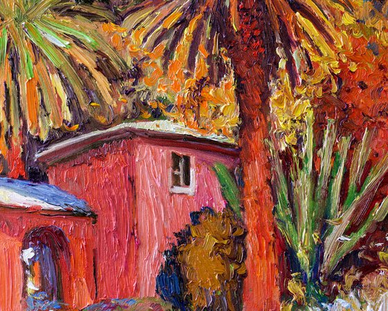 Landscape with a Pink House