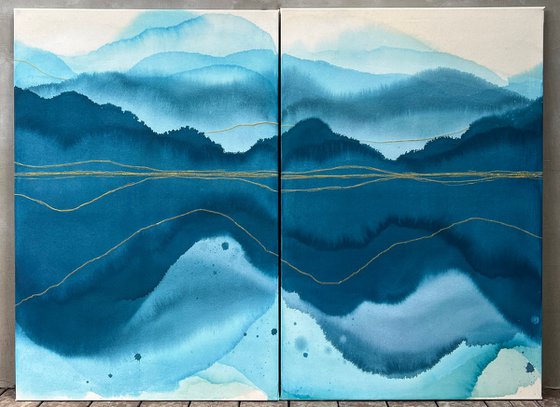 River's Edge 3&4, Dyptych