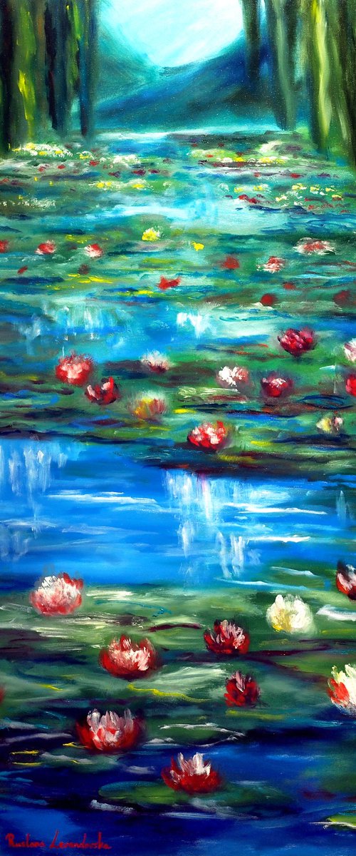 Monet Garden Water Lilies by Ruslana Levandovska