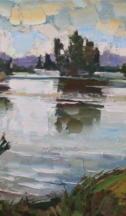 "In the rays of the sunset" by Alisa Onipchenko-Cherniakovska