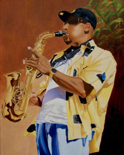 The Sax Player by Jason M Silverman