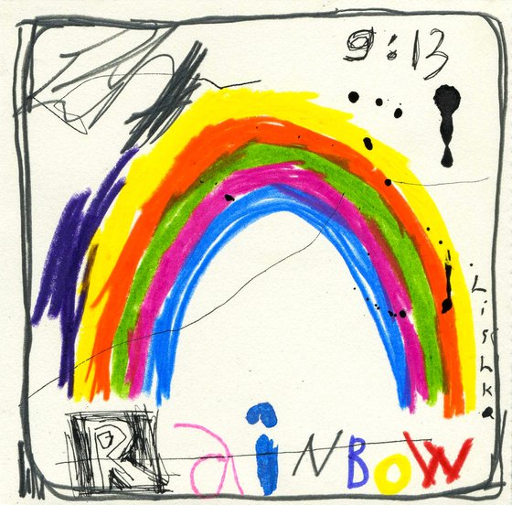 Rainbow 15.3x15 cm / 6.02x5.90 inch