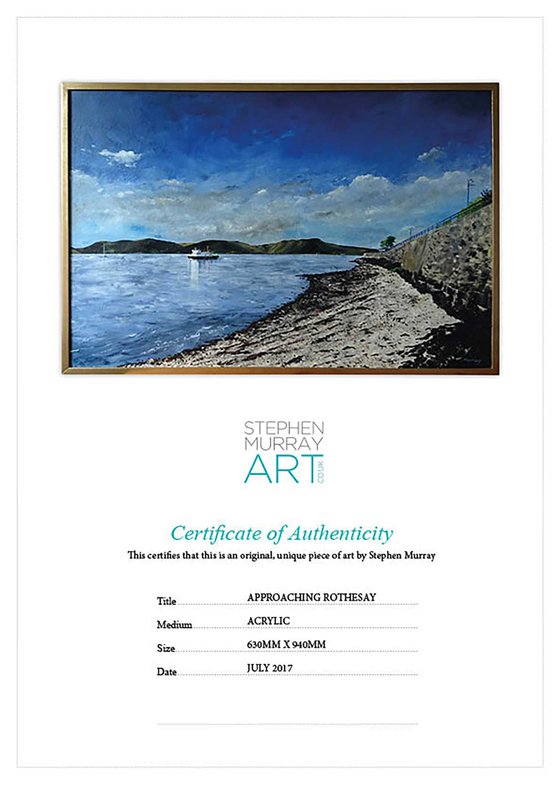 Rothesay Isle Of Bute Scottish Landscape Painting