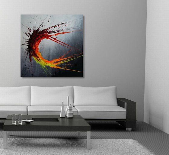 Twisting Fire VIII (Spirits Of Skies 100194) (100 x 100 cm) XXL (40 x 40 inches)