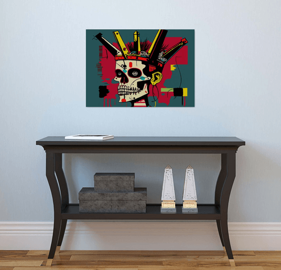Skull (inspired by Basquiat)