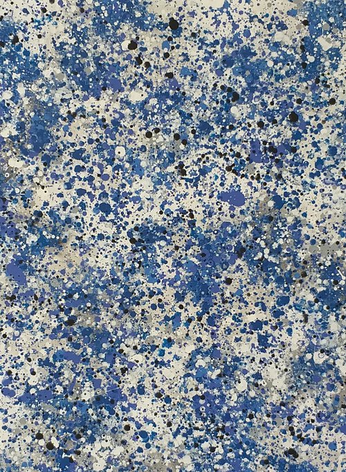 Abstract J. Pollock style acrylic by M.Y. by Max Yaskin