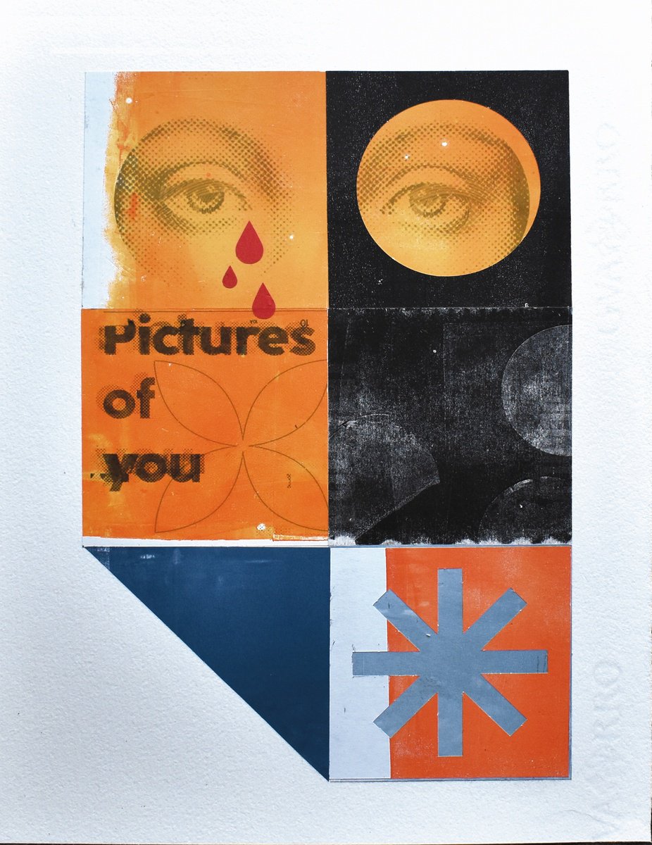 Graphic Portrait Collage By Manel Villalonga, 11 X 14", 295 Pictures Of You, Original Artwork