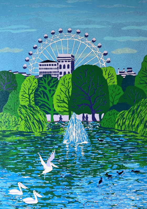 St James's Park with London Eye