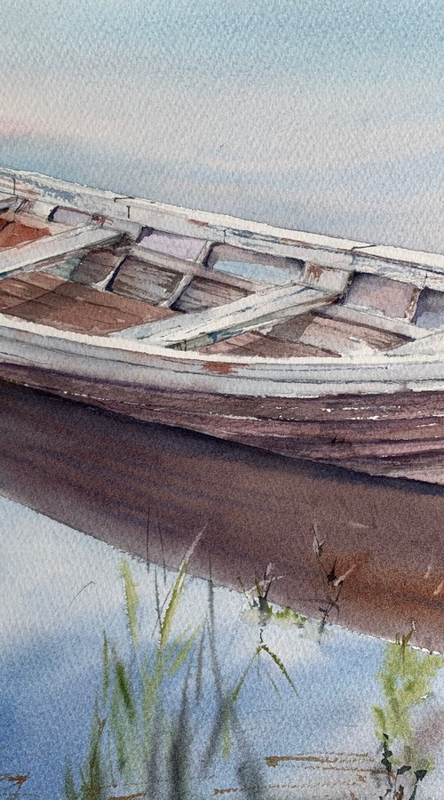The Wooden Boat by Oksana Lebedeva