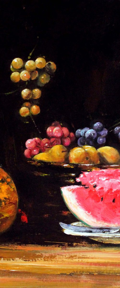 -Still life with watermelon- by mir-jan