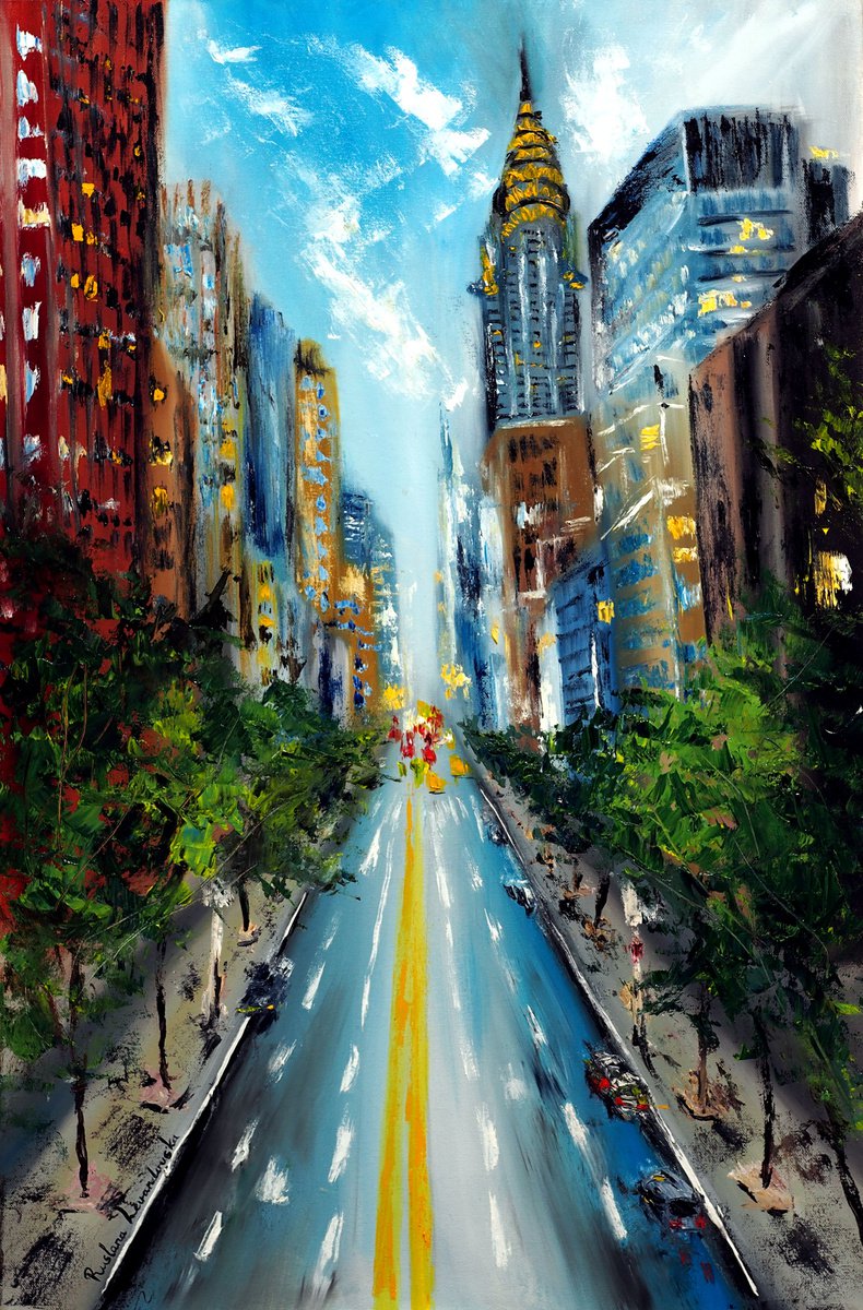 Manhattan Street, New York by Ruslana Levandovska