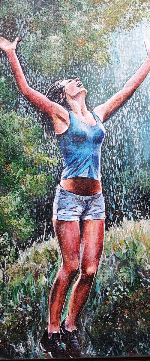 Girl in the Rain by Tatajana Obuhova