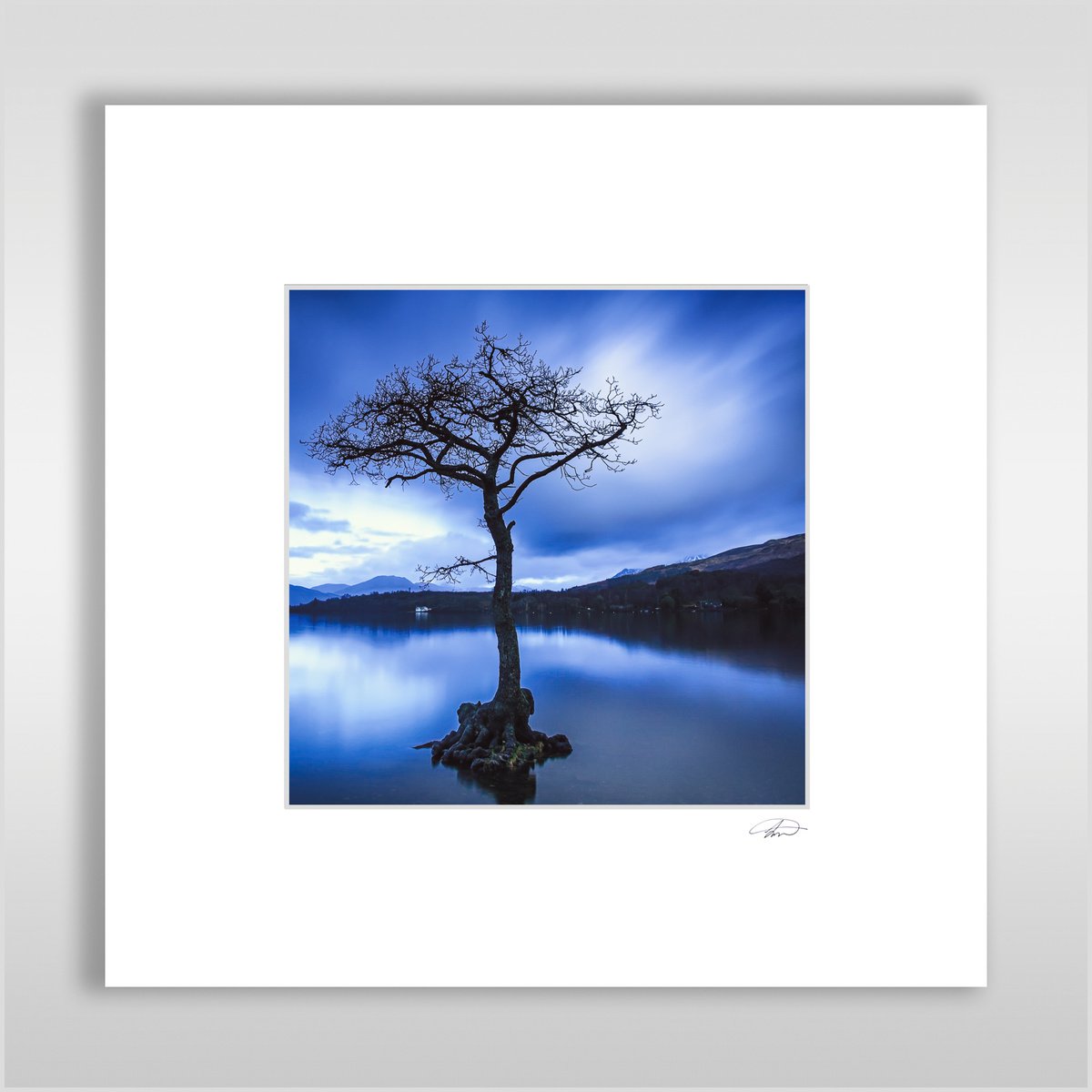 Day is Blue - Mounted Print by Lynne Douglas