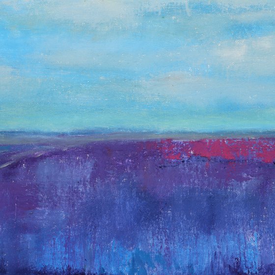 Landscape painting on canvas Lavender fields