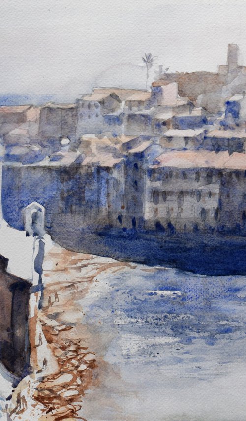 Chinque terre ( Vernazza ) by Goran Žigolić Watercolors